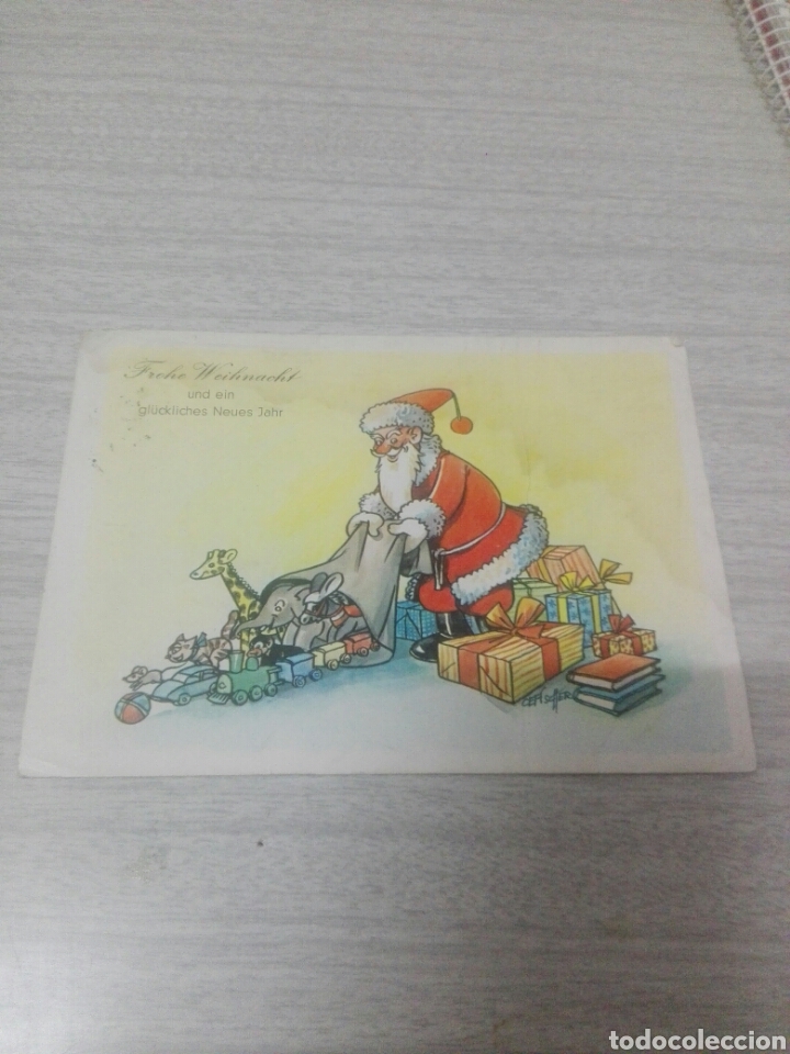 Postales: Postal Navidad pap&aacute; Noel Santa claus