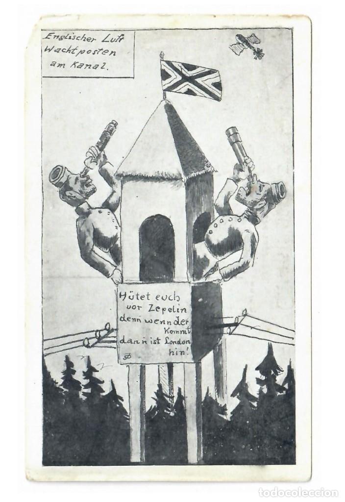 Cartoline: ENGLISCHER LUFT WACHTPOSTEN AM KANAL