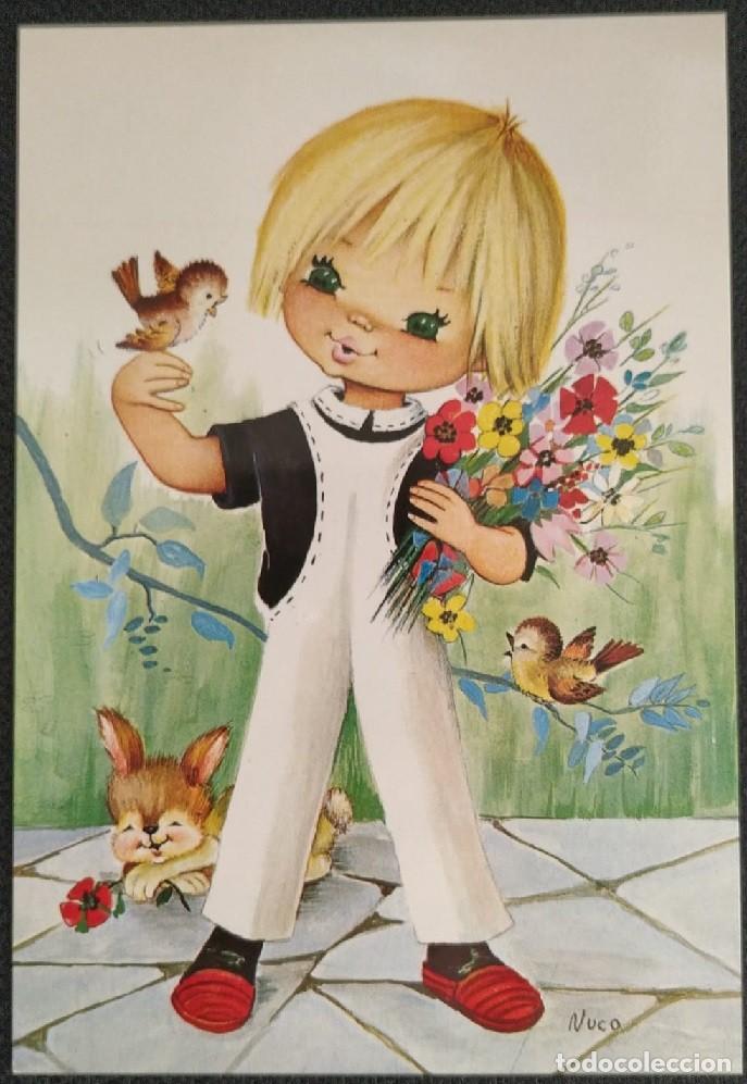 Postkarten: 2022K -(NUCO) NURIA BAR&Oacute; -INTERESANTE CYZ SERIE 7021- POSTAL ESCRITA y FIRMADA POR LA AUTORA