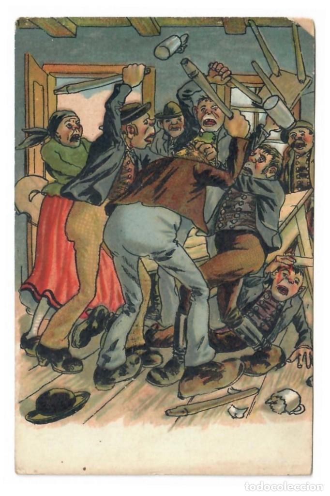 Cartoline: BATALLA CAMPAL EN EL BAR