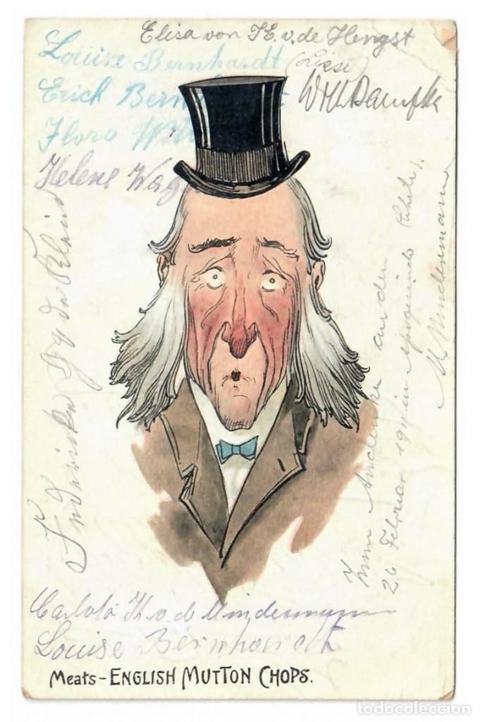 Cartoline: MEATS &diams; ENGLISH MUTTON CHOPS &diams; 1911