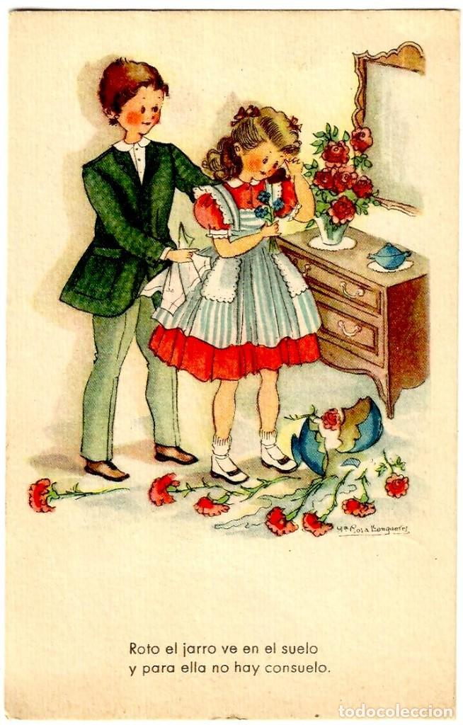 Postcards: Postal Ilustrada por M&ordf; Rosa Llongreres - Ed. JBR Serie 12 - 140x90 mm