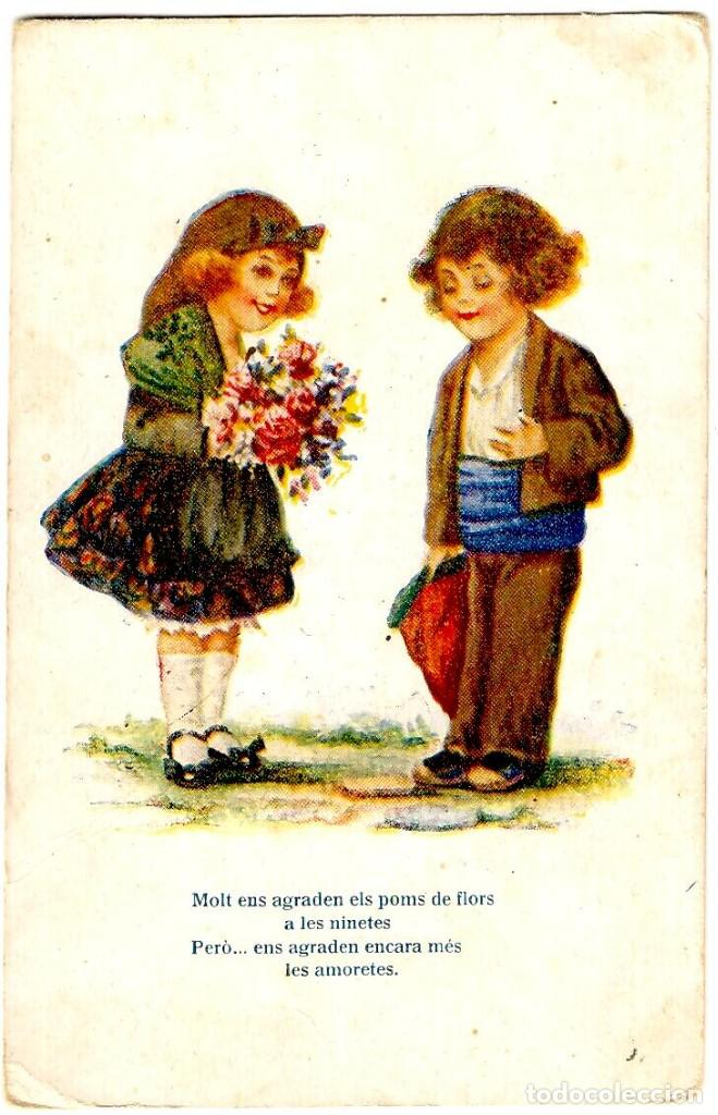 Cartoline: Postal Catalanista - Parelles Catalanes N&uacute;m. 1235 - J. Ib&aacute;&ntilde;ez - Ed. Victoria - 141x91 mm.