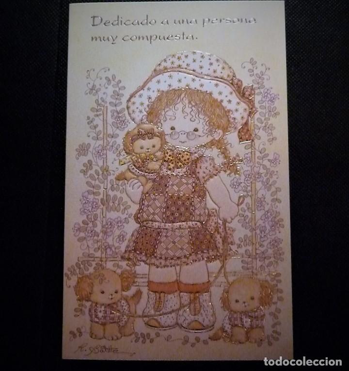 Postales: TARJETA FELICITACION CYZ N&ordm; 3258/65 ROSA BATLLE