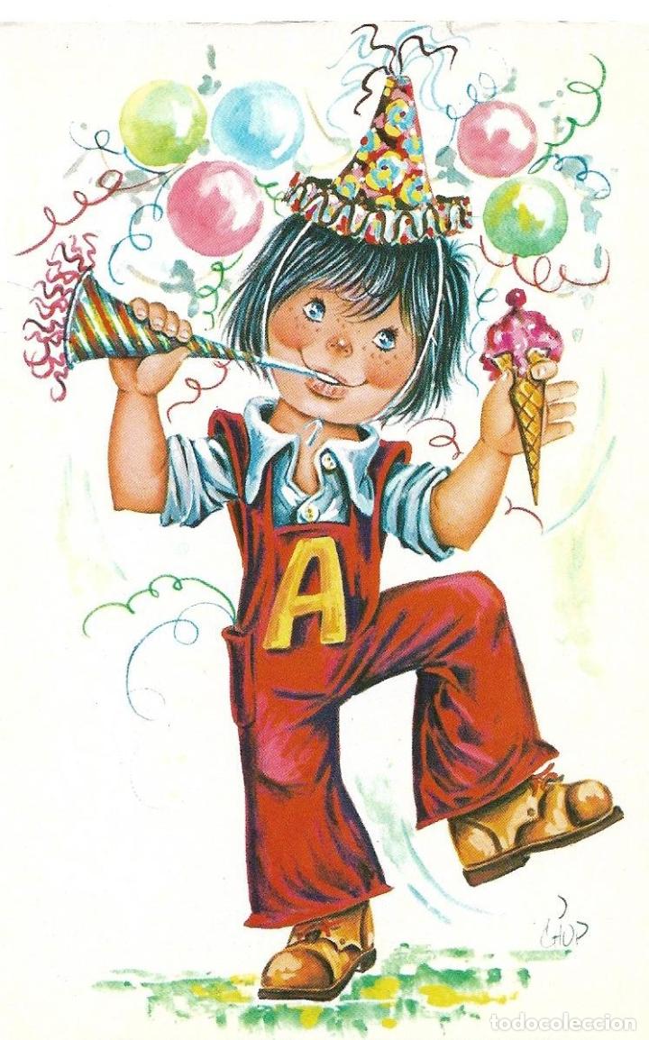 Postales: POSTAL ILUSTRADA POR CHOP, NI&Ntilde;O DE FIESTA. EDICIOPN VIKINGO NUM. 2120/3. NO ESCRITA.