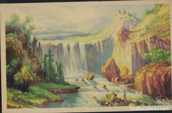 Postkarten: Postal antigua sin circular. Pintura Paisaje. Catarata. / Amilca Serie 1