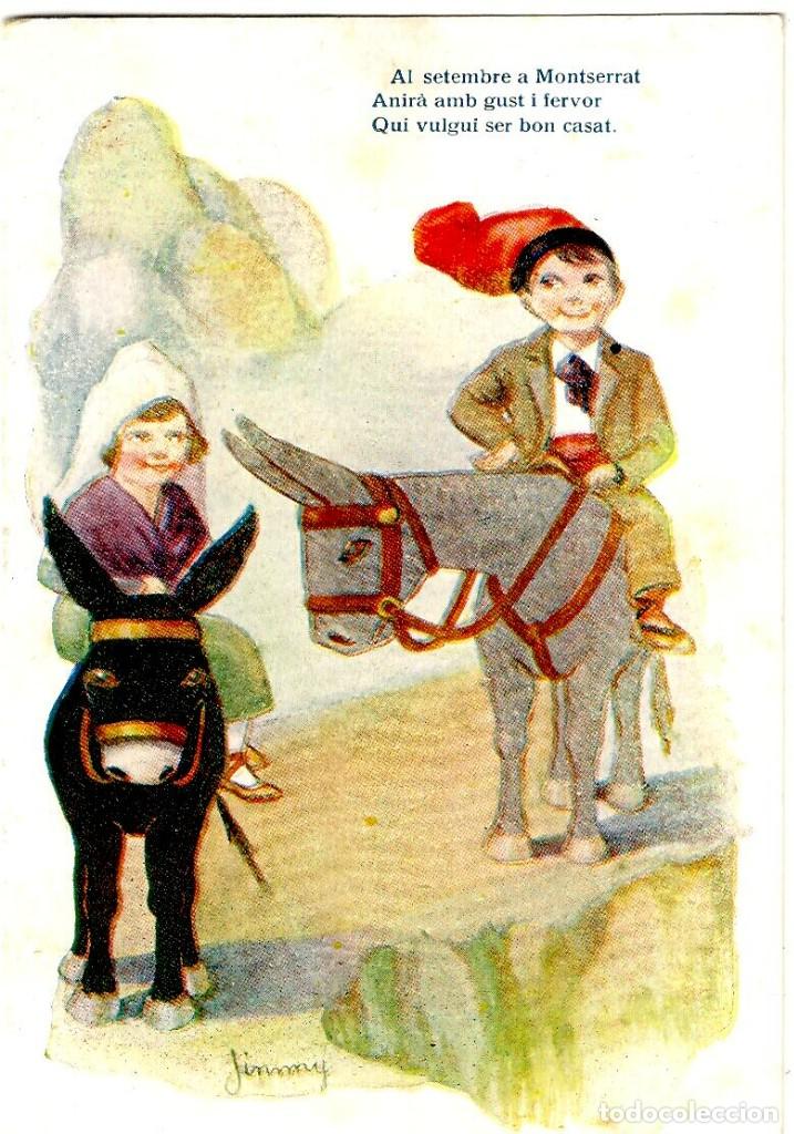 Postais: Postal Catalanista - Els Mesos - Setembre - Jimmy - Ed. Victoria n&ordm; 1352 - 141x92 mm.