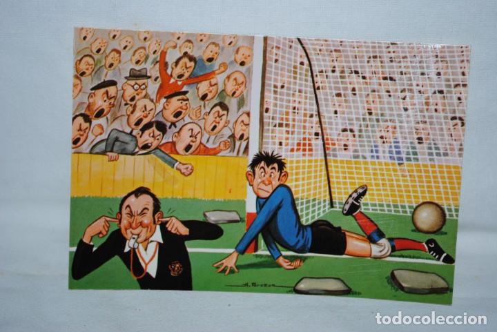 Cartoline: POSTAL HUMORISTICA DE FUTBOL . DIBUJANTE , A. BRUZON.