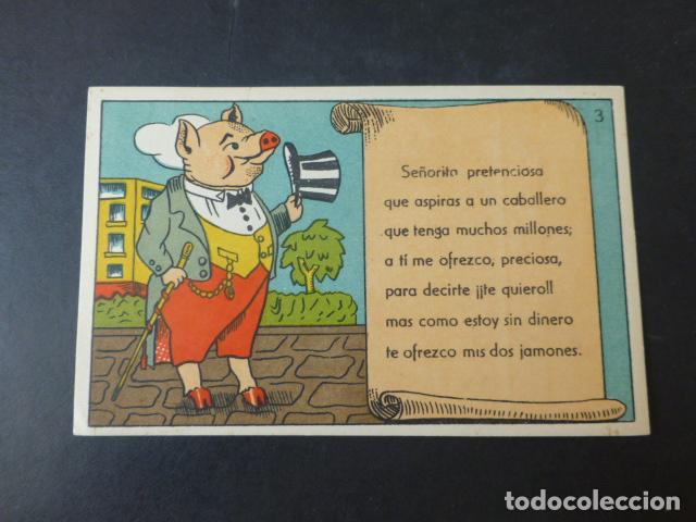 Postales: CERDO ELEGANTE POSTAL COMICA - Foto 1