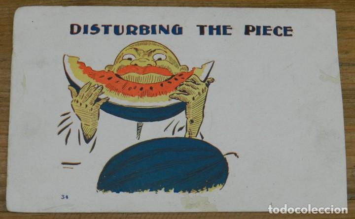 Cartes Postales: POSTAL ILUSTRADA BLACK AMERICANA, DISTURBING THE PIECE, NO CIRCULADA.