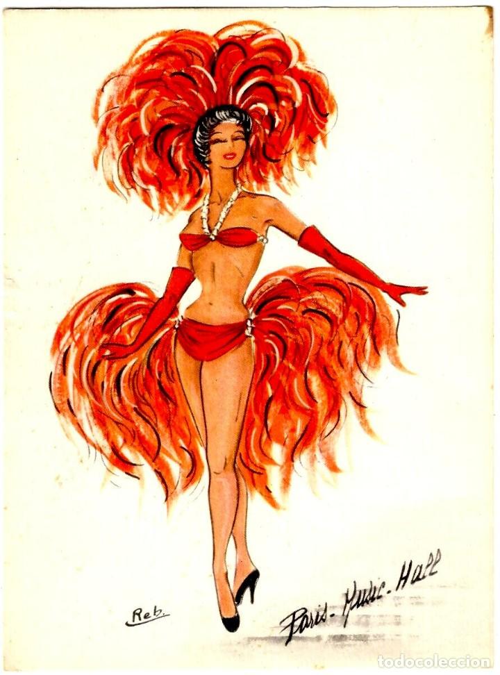 Postais: Par&iacute;s Music Hall - Ed. du Vieux Moulin n&ordm; 26 - 150x104mm - Ilustrador Reb. In&eacute;dita en Todocolecci&oacute;n