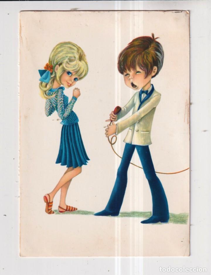 Postais: Postal de Dibujos de si de Pareja Cantantes de Editada CyZ Sin Circular