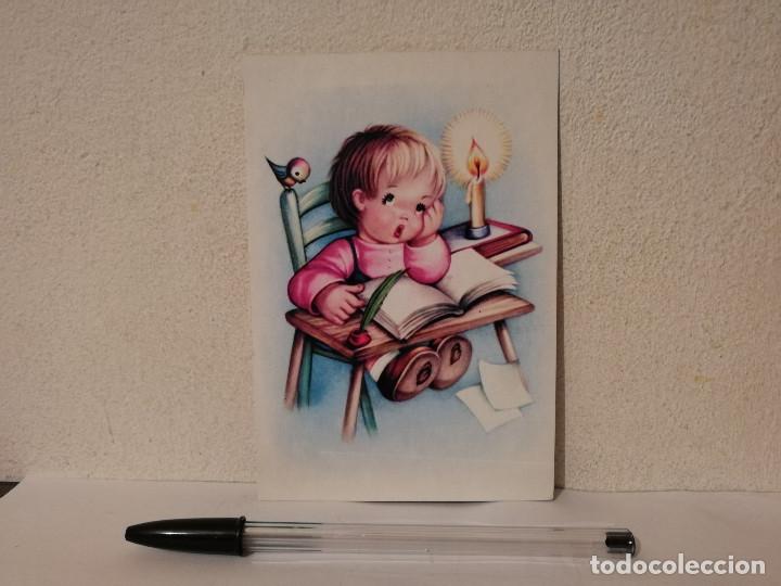 Postkarten: POSTAL A&Ntilde;OS 70 - 10*15- DIBUJO NI&Ntilde;O ESTIDUANTE - NI&Ntilde;O - EDITOR GFG