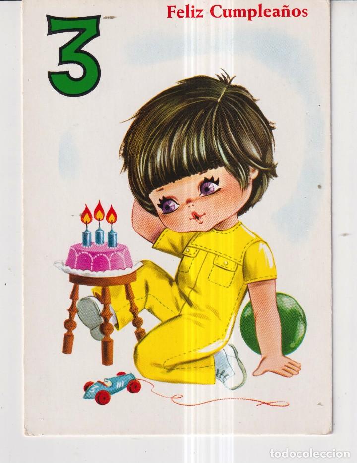 Postales: POSTAL DE DIBUJO SI EDITOR SAVIR NI&Ntilde;O FELIZ CUMPLEA&Ntilde;OS SIN CIRCULAR