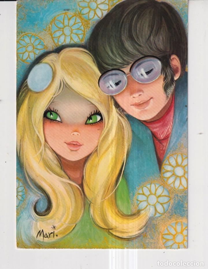 Postales: POSTAL DE DIBUJO MARI EDITOR LA DAMA DEL PARAGUA BONITA PAREJA SIN CIRCULAR