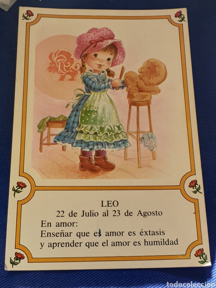 Postales: POSTAL INFANTIL HOR&Oacute;SCOPO LEO POSTALES VIKINGO MATE 125/7 ESCRITA 15X10 CM.