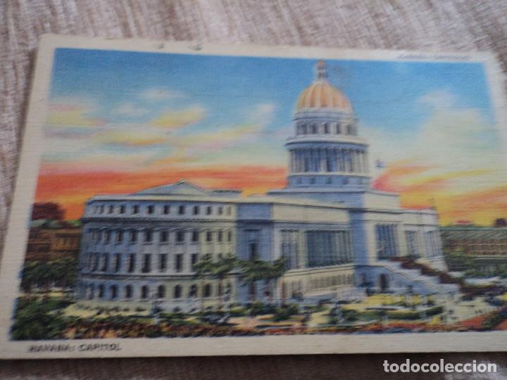 Postales: habana, capitolio, circulada 1947