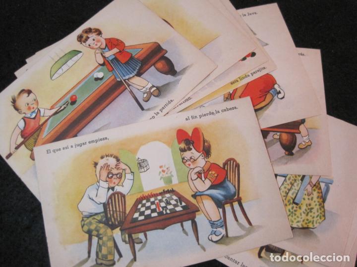 Cartoline: JUGANDO EN PAREJA-COLECCION DE 10 POSTALES ANTIGUAS-VER FOTOS-(86.553)