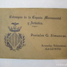 Postales: ESTAMPAS DE LA ESPAÑA MONUMENTAL-ACUARELAS SAGUNTO-BLOC CON 10 POSTALES ANTIGUAS-VER FOTOS-(87.172)