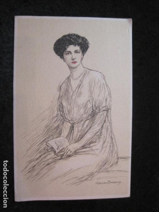 Cartoline: POSTAL ANTIGUA ILUSTRADA POR ADELINA ZANDRINO-VER FOTOS-(87.194)