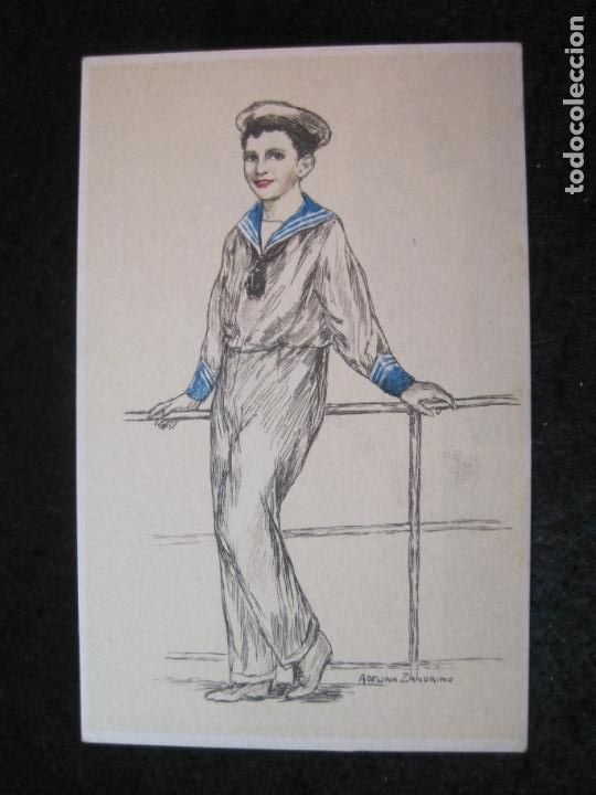 Cartoline: POSTAL ANTIGUA ILUSTRADA POR ADELINA ZANDRINO-VER FOTOS-(87.196)