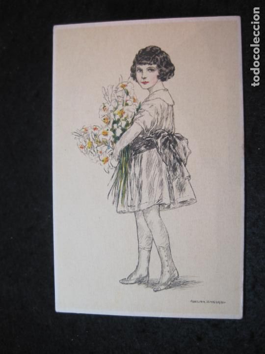 Cartoline: POSTAL ANTIGUA ILUSTRADA POR ADELINA ZANDRINO-VER FOTOS-(87.197)