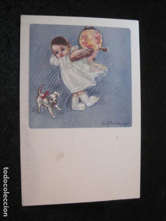 Cartoline: POSTAL ANTIGUA ILUSTRADA POR ADELINA ZANDRINO-VER FOTOS-(87.207)