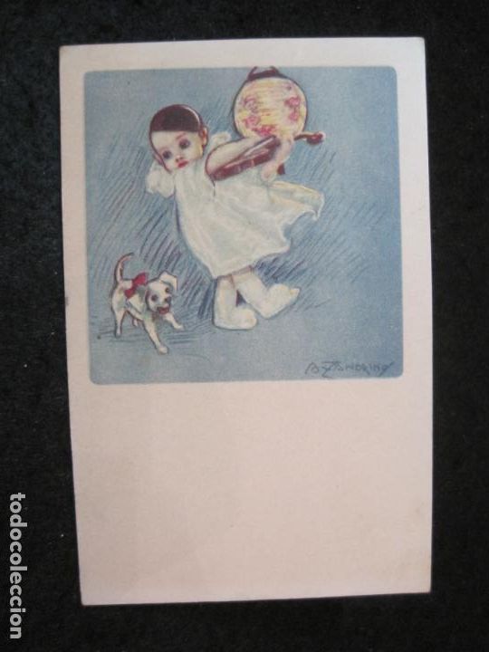 Cartoline: POSTAL ANTIGUA ILUSTRADA POR ADELINA ZANDRINO-VER FOTOS-(87.208)