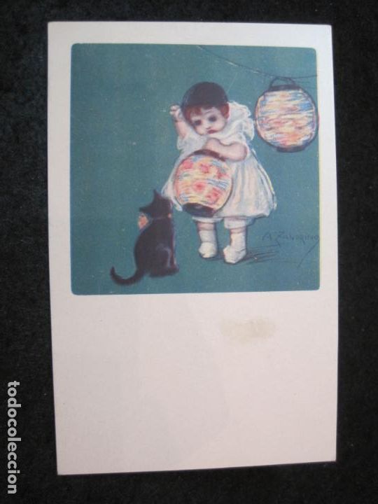 Cartoline: POSTAL ANTIGUA ILUSTRADA POR ADELINA ZANDRINO-VER FOTOS-(87.209)