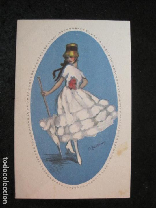 Cartoline: POSTAL ANTIGUA ILUSTRADA POR ADELINA ZANDRINO-VER FOTOS-(87.214)