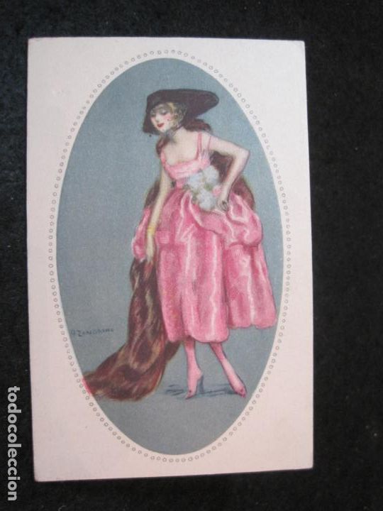 Cartoline: POSTAL ANTIGUA ILUSTRADA POR ADELINA ZANDRINO-VER FOTOS-(87.216)