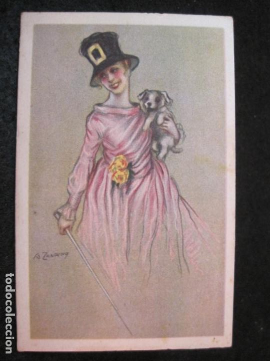 Cartoline: POSTAL ANTIGUA ILUSTRADA POR ADELINA ZANDRINO-VER FOTOS-(87.221)