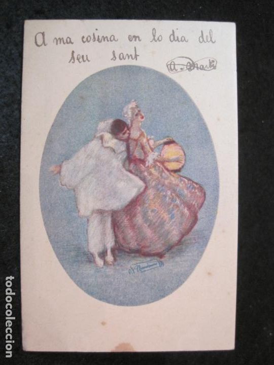 Cartoline: POSTAL ANTIGUA ILUSTRADA POR ADELINA ZANDRINO-VER FOTOS-(87.222)