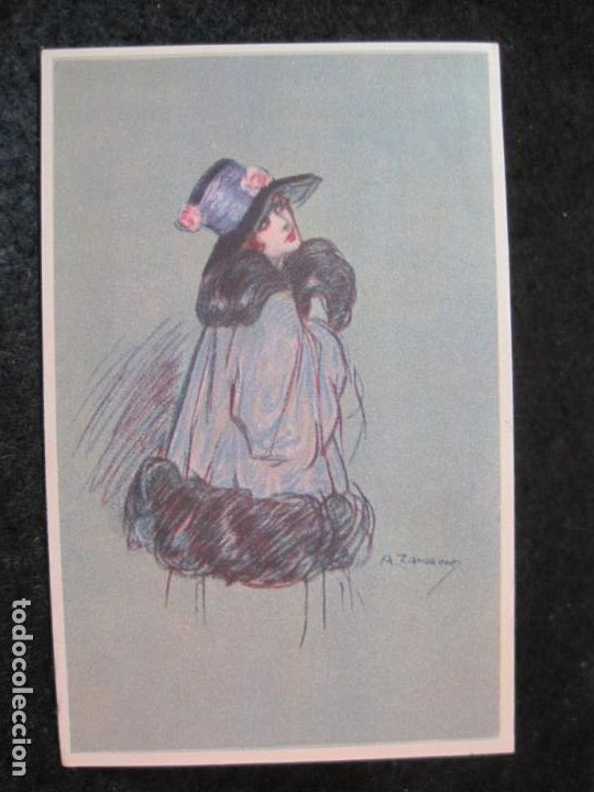 Cartoline: POSTAL ANTIGUA ILUSTRADA POR ADELINA ZANDRINO-VER FOTOS-(87.223)