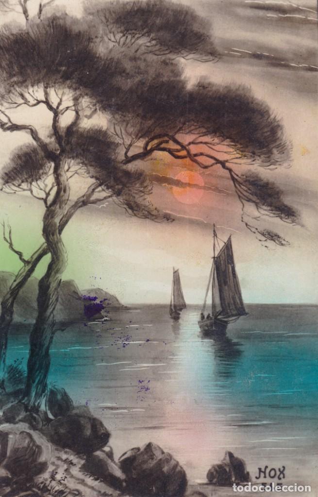 Postkarten: postal paisaje Nox 545 escrita 1924