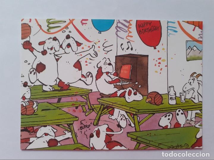 Postais: POSTAL - HOLANDA ILUSTR. LEENDERT JAN VIS - FELIZ CUMPLEA&Ntilde;OS - PERROS - ED. PAPERCLIP 3 LV 40 - S/C