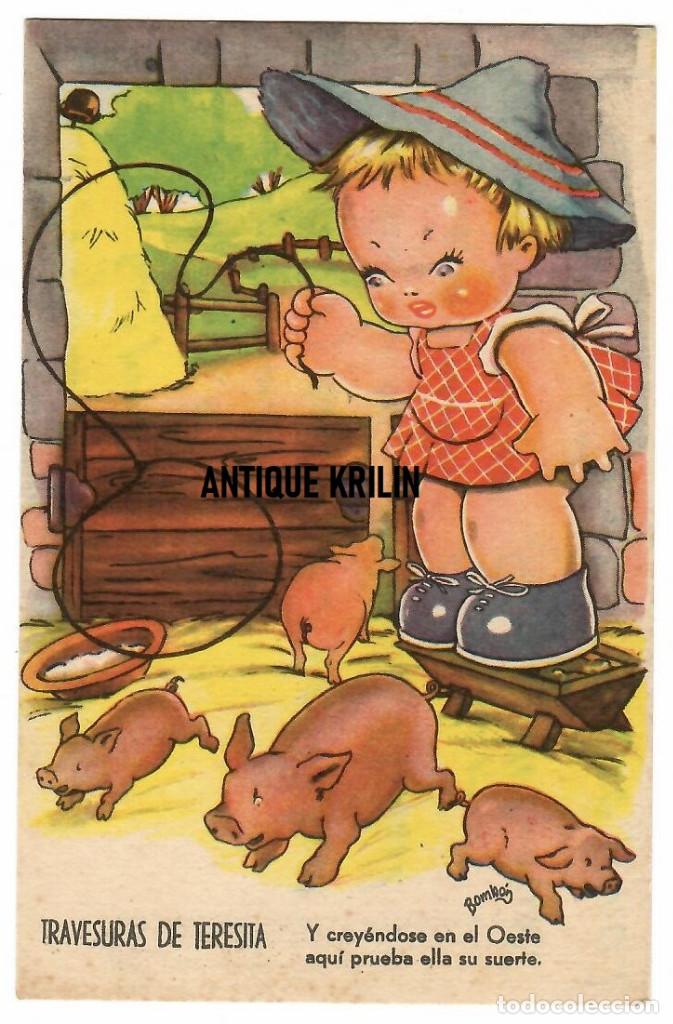 Cartoline: ESTAMPERIA RAM SERIE 13 / TRAVESURAS DE TERESITA / ILUSTRA BOMBON