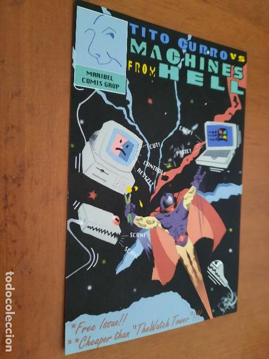 Postais: TITO CURRO VS MACHINE FROM HELL. POSTAL PROMO DE SERIE DE COMIC. BUEN ESTADO. DIFICIL C-10
