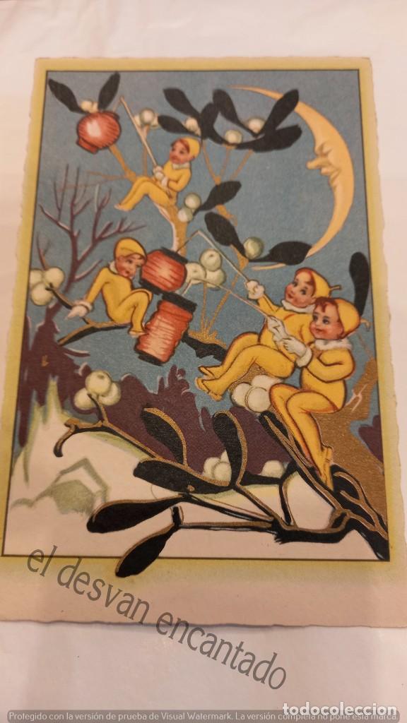 antigua postal italiana ilustrada tema infantil Comprar