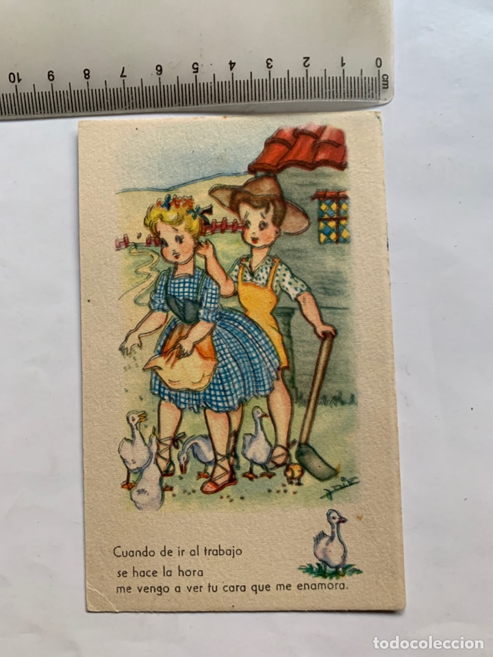 Cartes Postales: POSTAL FELICITACI&Oacute;N. ILUSTRACI&Oacute;N?. M. MONFORT.