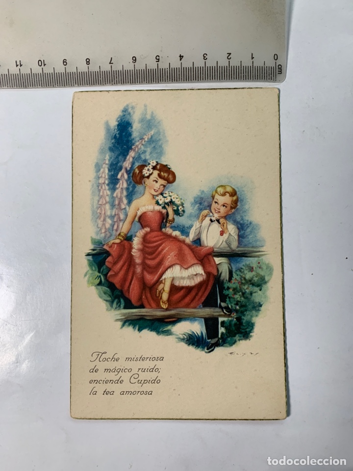 Postkarten: POSTAL FELICITACI&Oacute;N. ILUSTRACI&Oacute;N FREIXAS. C. Y Z. FECHA, 19 MARZO 1950.