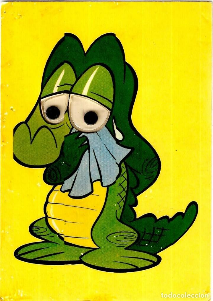 Cartoline: Postal Italiana - L&aacute;grimas de Cocodrilo - Con Ojos M&oacute;viles - 148x103mm.
