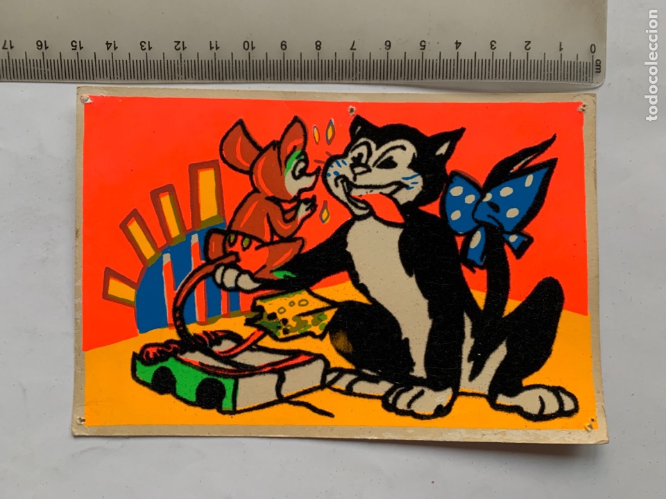 Postais: POSTAL FELICITACI&Oacute;N. DIBUJOS TERCIOPELO. ILUSTRACION?. PARIS.