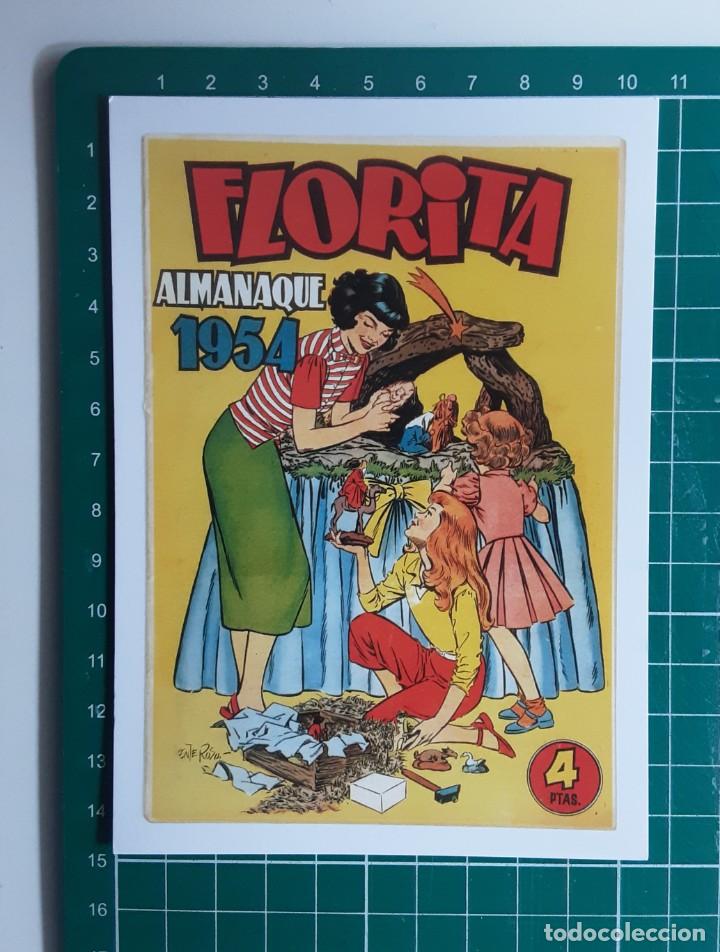 Postcards: POSTAL SIN USO - FLORITA ALMANAQUE 1954 - COLECCION NACIMIENTO TRADICIONALL PE&Ntilde;A MARTIN # P2