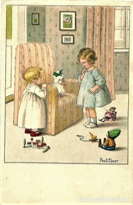 Cartoline: 0991D - ANTIGUA POSTAL EDICIONES FR N&ordm; 1344 - DATA 1927 - ILUSTRADA POR LA MAGNIFICA PAULI EBNER