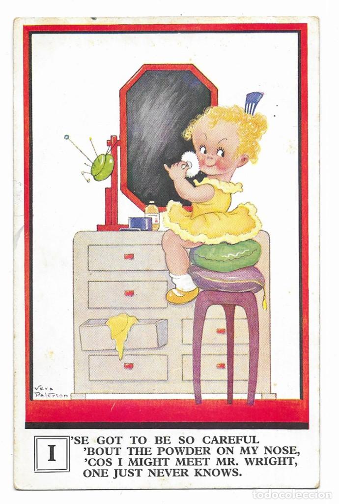 Postais: Postal. VERA PATERSON. n&ordm; 2688. I'SE GOT TO BE SO CAREFUL I'BOUT THE POWER ON MY.. Valentine &