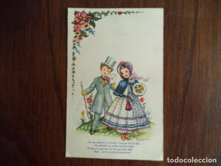 Cartoline: Postal dibujada de una parejita