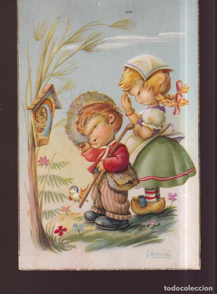 Postkarten: POSTALES DE PAREJA RESANDO EDITO C Y Z ESCRITA DEL A&Ntilde;O 1961