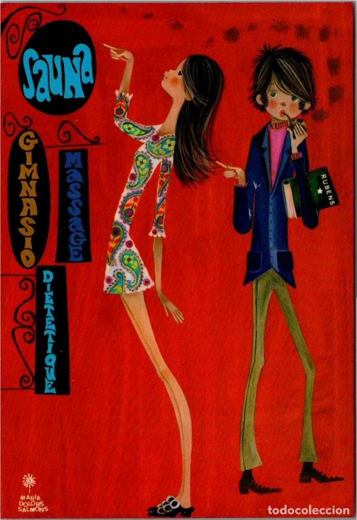 Cartoline: Postal Ilustrada por Maria Dolors Salmons - Ed. Sabadell n&ordm; 10127 - 1968 - 148x100mm.