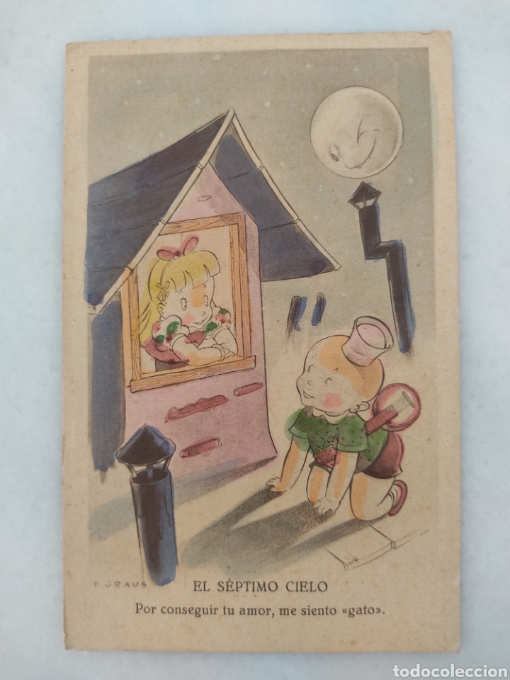 Cartes Postales: Postal M&aacute;rgara serie C El s&eacute;ptimo cielo ilustracione F Graus